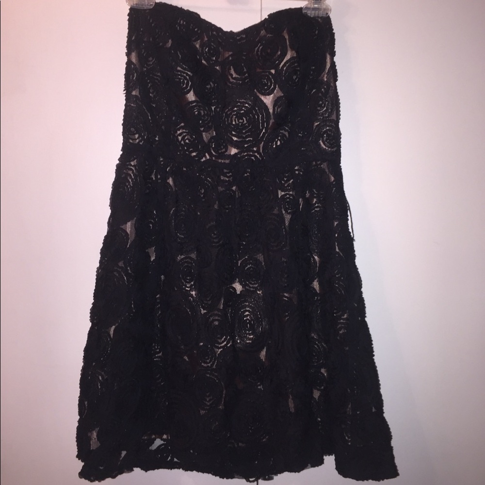 Black Floral Cocktail Dress